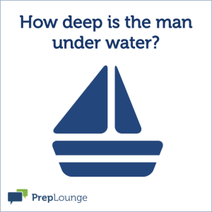 Brainteaser: Man underwater
