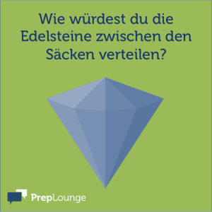 Brainteaser: Rote und blaue Edelsteine