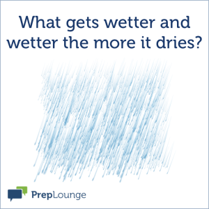 Brainteaser: Wetter and wetter