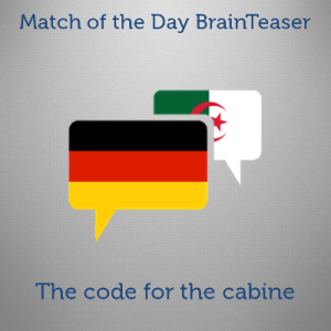 Brainteaser: Germany vs Algeria