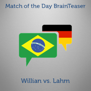 Brainteaser: Germany vs. Brazil