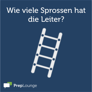 Brainteaser: Wie viele Sprossen hat die Leiter?