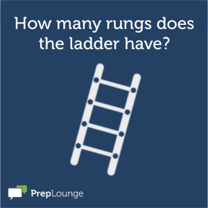 Brainteaser: How many rungs does the ladder have?