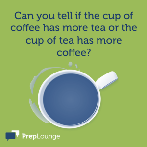 Brainteaser: Coffee and Tea