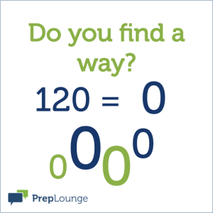Brainteaser: From 0 to 120