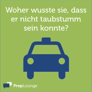Brainteaser: Taubstumm
