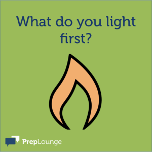 Brainteaser: What do you light first?