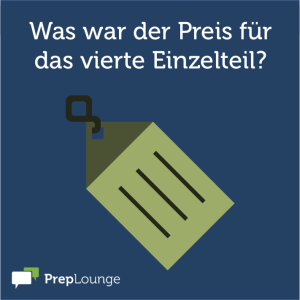 Brainteaser: Fehlender Preis