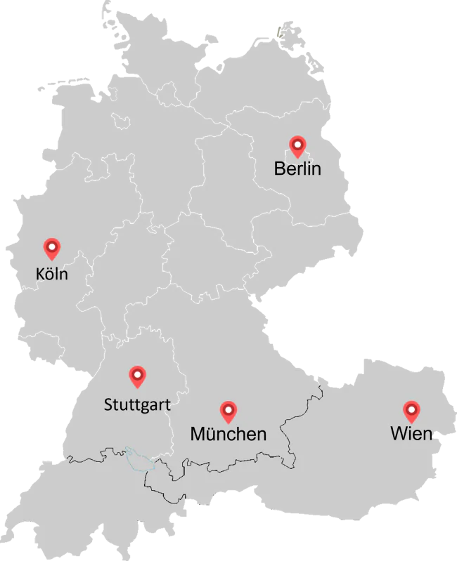 Map of accilium locations