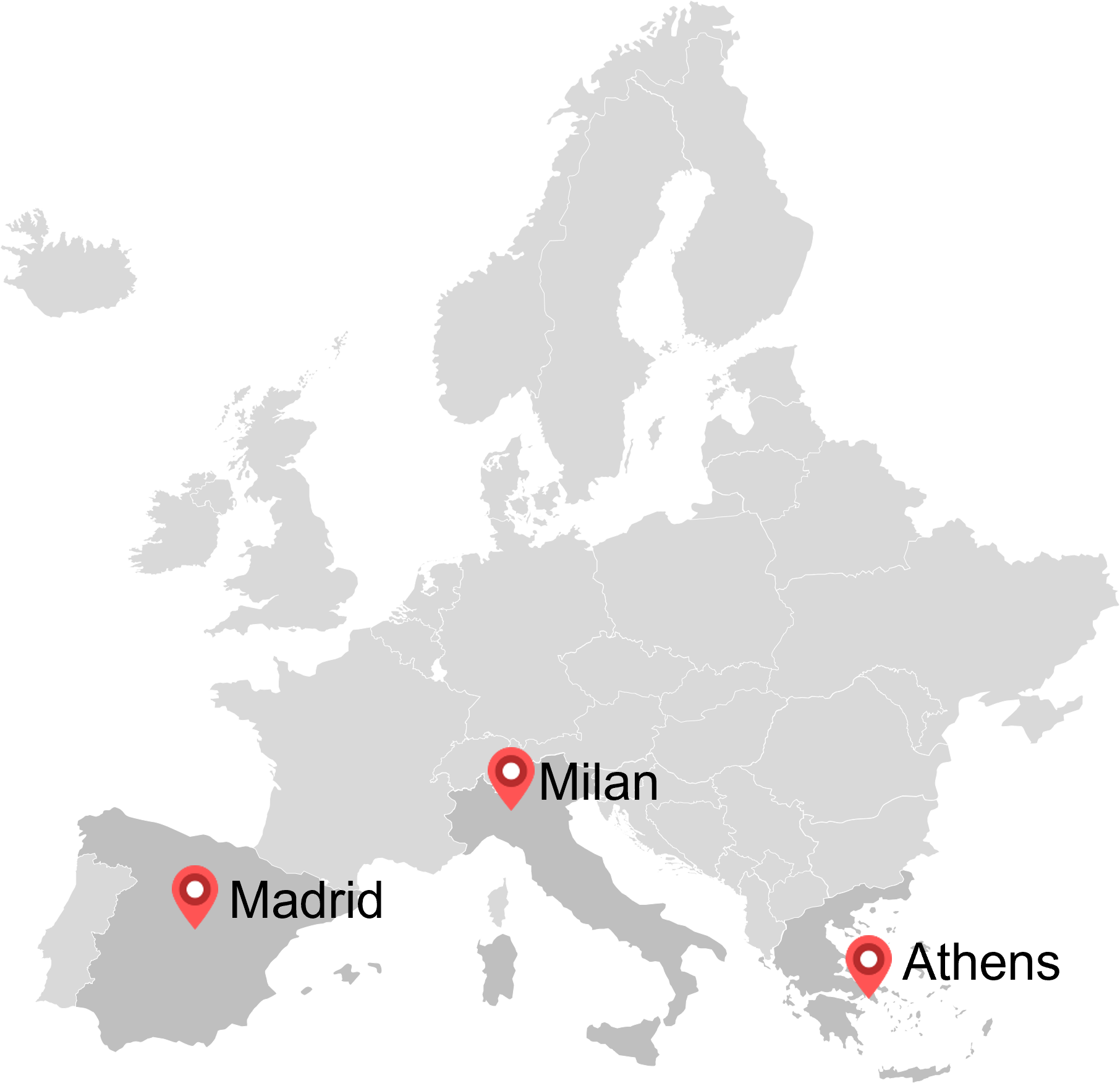 Map of Oliver Wyman locations