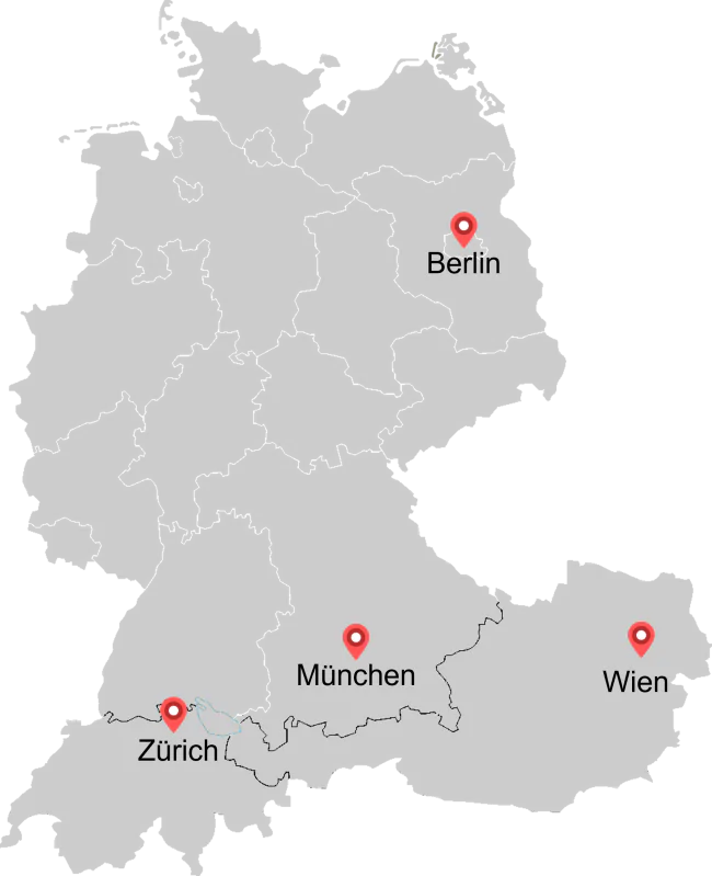 Map of Berylls Group locations
