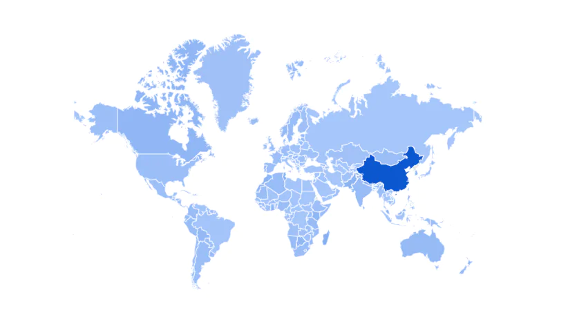 Interest in ChatGPT worldwide via Google Trends