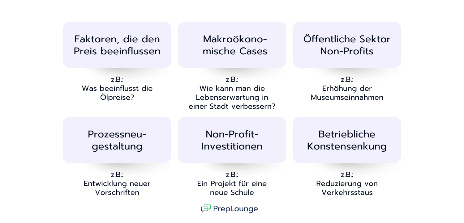 Typische Case-Interview-Themen im öffentlichen Sektor