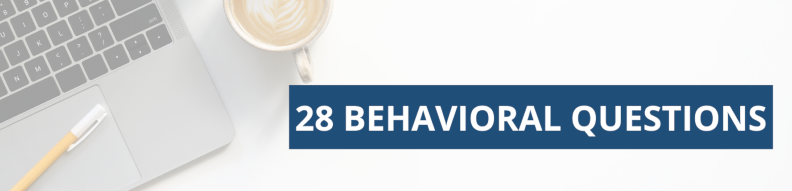 28 Behavioral Questions Banner