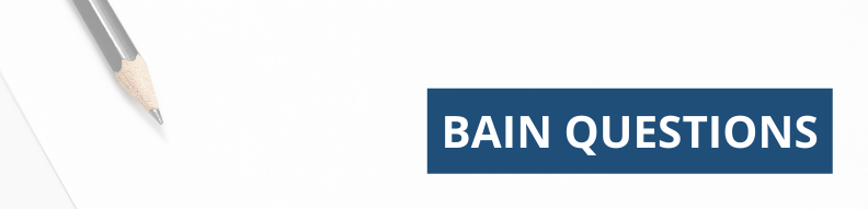 Typical Bain Interview Questions