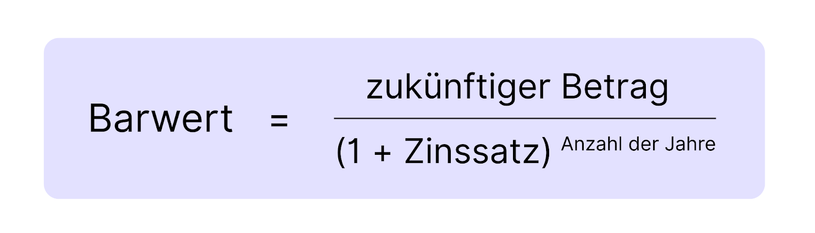 Wie berechnet man den Barwert?