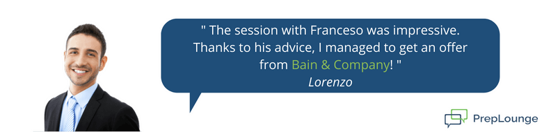 Bain Offer Testimonial