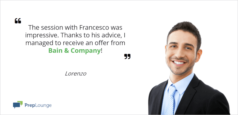 Bain Offer Testimonial