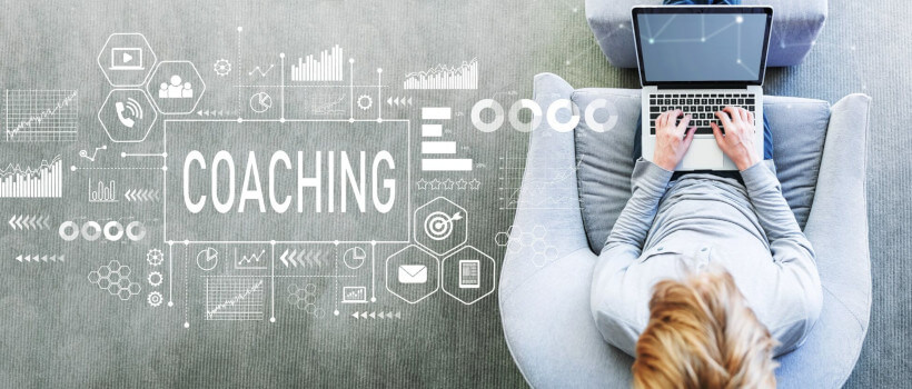 Case Interview Coaching: Woman typing on laptop