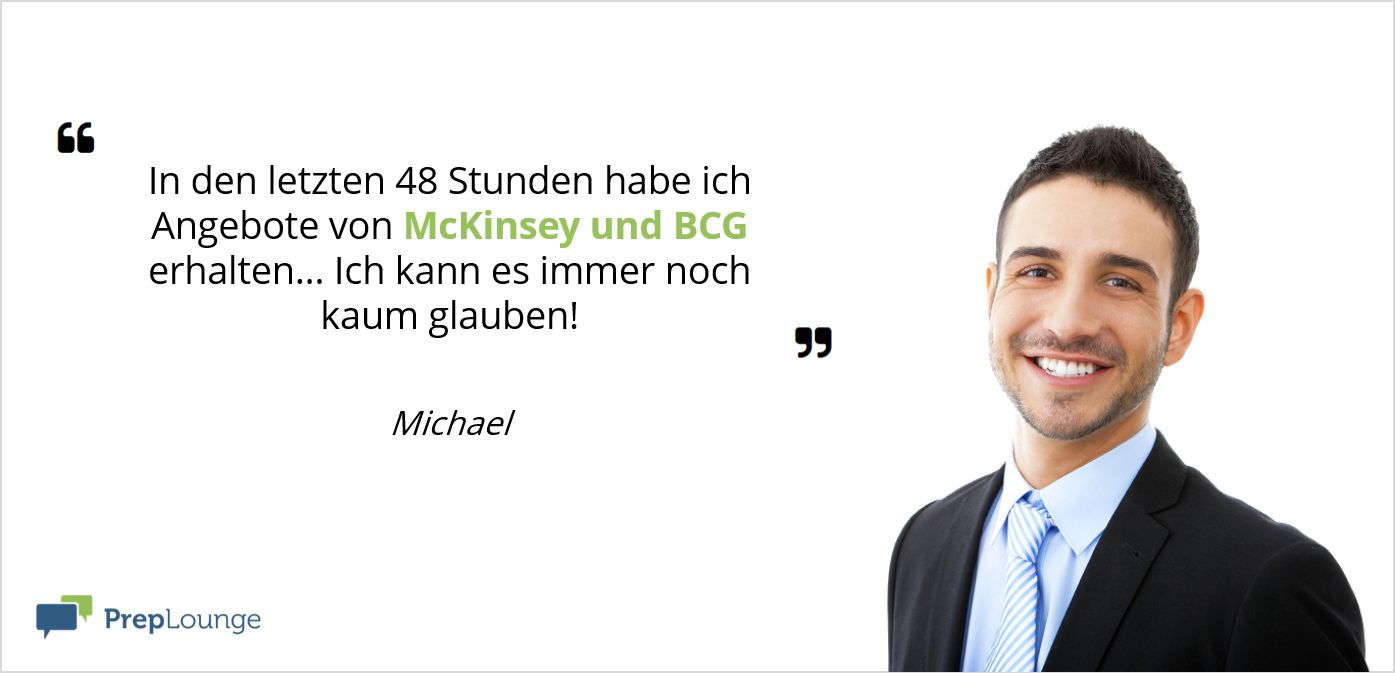 Zitat und Erfahrungen eines PrepLounge Coachee