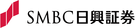 Logo of SMBC Nikko Securities showing a red geometric symbol on the left and the text “SMBC” followed by Japanese characters on the right.
