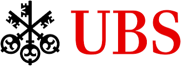 UBS-Logo mit drei gekreuzten schwarzen Schlüsseln und dem roten Schriftzug „UBS“.