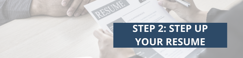 Step 2: Step Up Your Management Consultant Resume