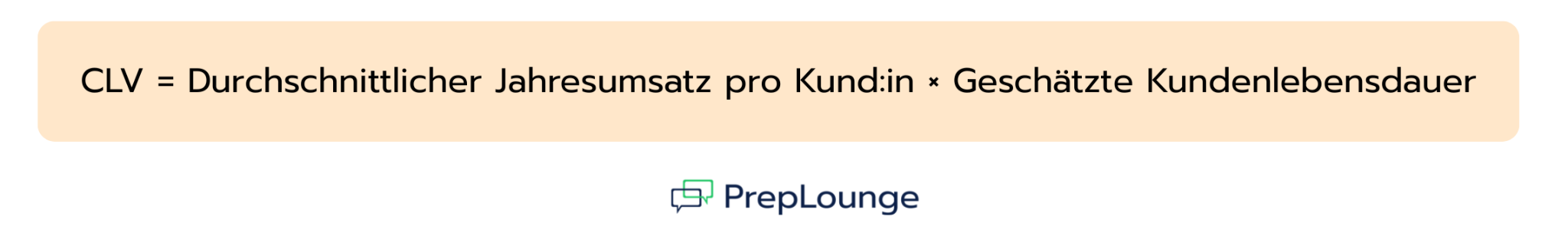 Einfache CLV-Formel