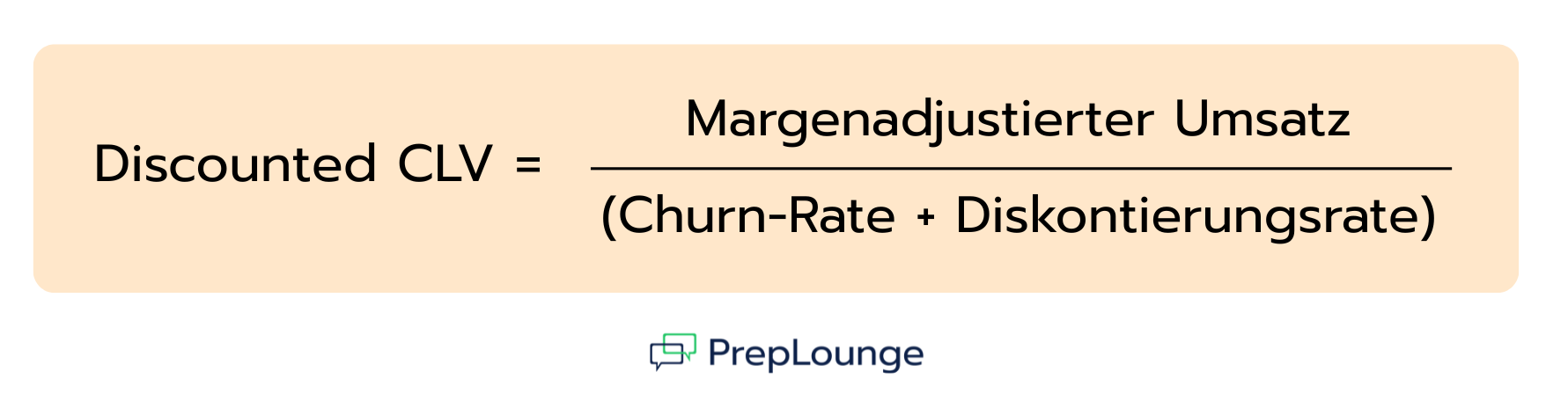 Discounted CLV-Formel