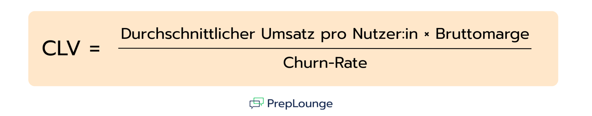 Margenadjustierte CLV-Formel
