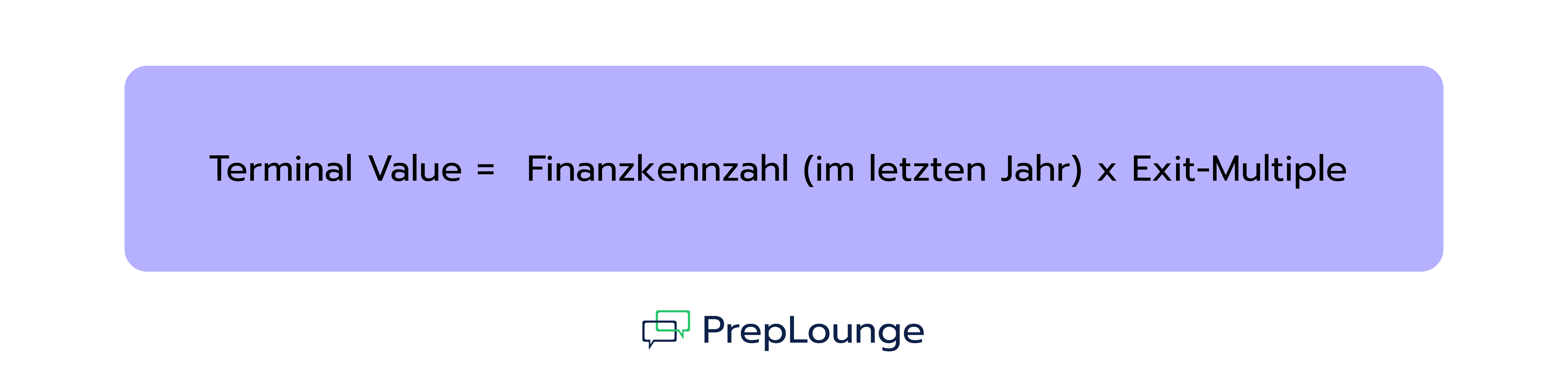 terminal value mit exit-multiple berechnet