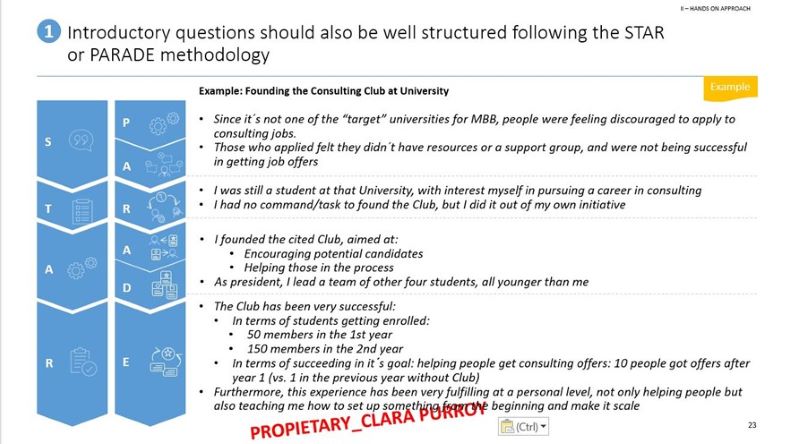 Introductory Questions Following Parade/Star Metodology