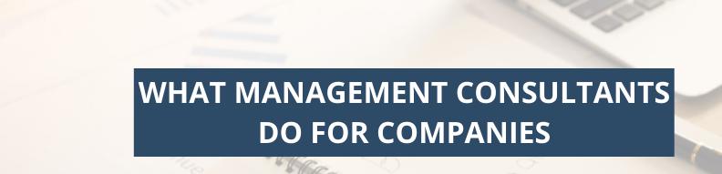 What Management Consultants Do For Companies