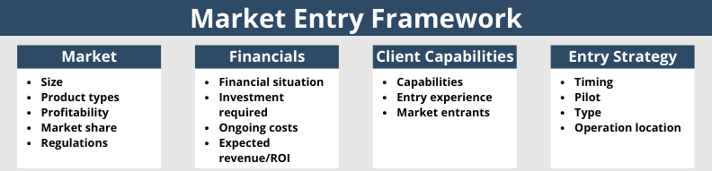 Market Entry Framework