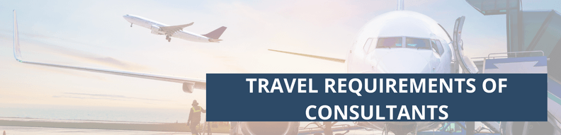 Traveling requirements of consultants
