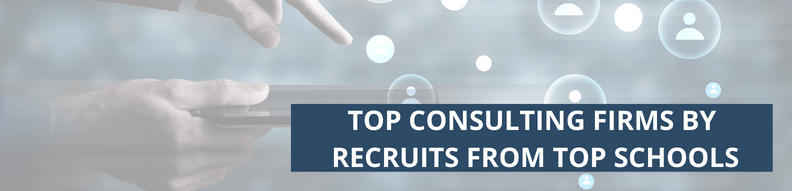 Top Consulting Firms by Recruits from Top Schools