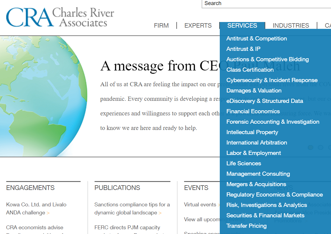 Charles River Associates Services