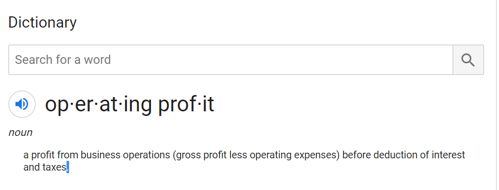 operating profit definition