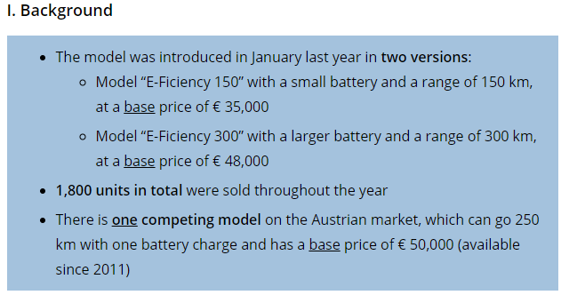 Case Study information