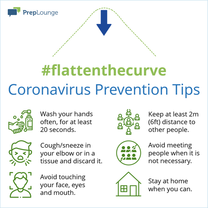 infographic corona prevention tips